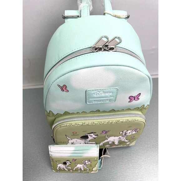 Loungefly Disney 101 Dalmatians Flower Field Mini Backpack & Cardholder Set - Picture 3 of 14